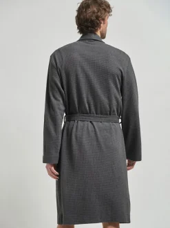 Gris de charbon de bois - Robe légère de robe de gaufre