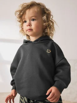 Gris de charbon de bois - Ensemble Sweat-shirt à capuche et Joggers (3mths-7yrs)