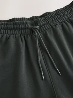 Gris de charbon de bois - Jogging ouvert lourd à dos brosse