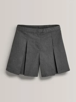 Gris de charbon de bois - School Skort (3-16 ans)