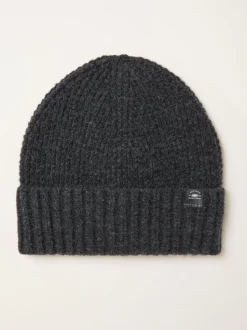 Gris de charbon de bois - Bonnet effet gaufré FatFace