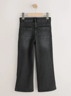 Gris de charbon de bois - Jeans évasés (3-16ans)