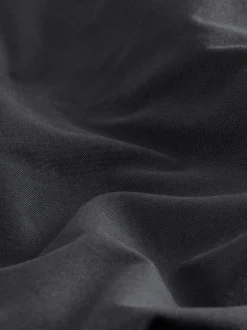 Gris de charbon de bois - Ajustement régulier - Chemise Oxford à manches longues