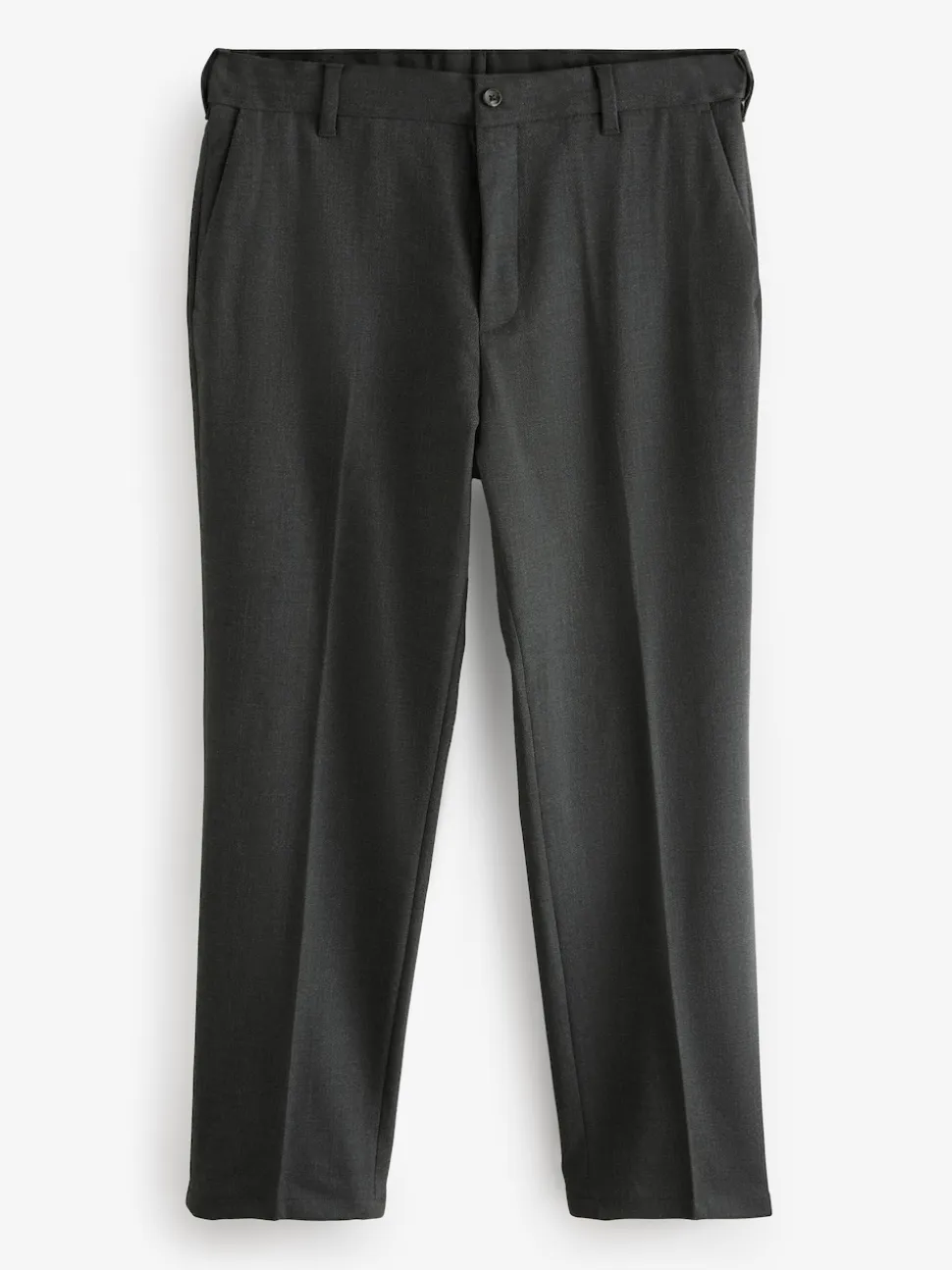 Gris de charbon de bois - Coupe classique Pantalons élégants With Wool