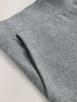 Gris de charbon de bois - Pantalon en jersey à jambes larges (3-16ans)