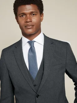 Gris de charbon de bois - Slim Fit (Slim Fit) - Veste de costume Essential