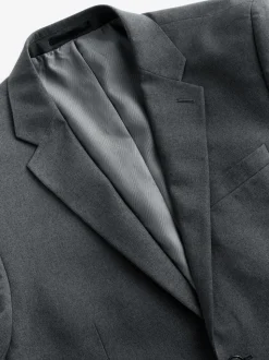 Gris de charbon de bois - Slim Fit (Slim Fit) - Veste de costume Essential