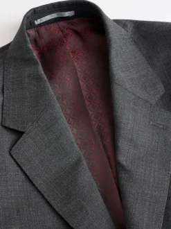 Gris de charbon de bois - Vestes de Costume Nova Fides Signatures Coupe classique en laine italienne 100%