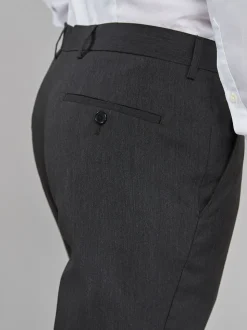 Gris de charbon de bois - Ajustement régulier - Pantalon intelligent stretch