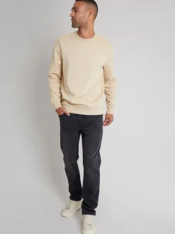 Gris foncé - Jean droit Threadbare stretch