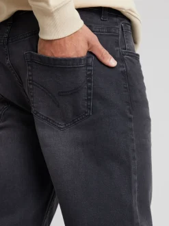 Gris foncé - Jean droit Threadbare stretch