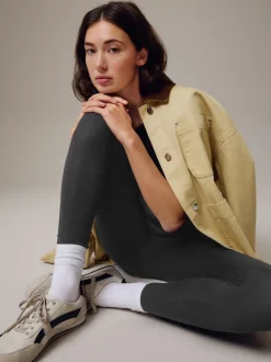 Gris foncé - Leggings pleine longueur