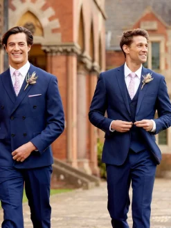 Gris foncé - Modèle droit - Skopes Harcourt Single Breasted Coupe sur mesure Suit Gilet