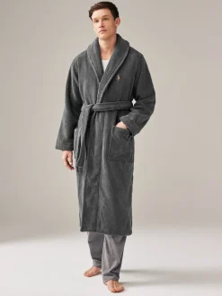 Gris foncé - Peignoir Polo Ralph Lauren à col châle