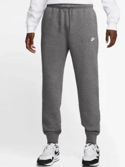 Gris foncé chiné - Pantalon de jogging Nike Club en polaire