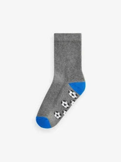 Gris Football - Paquet de chaussettes rembourrées en coton riche 7