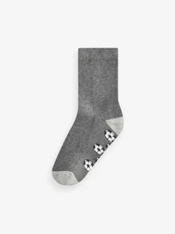 Gris Football - Paquet de chaussettes rembourrées en coton riche 7