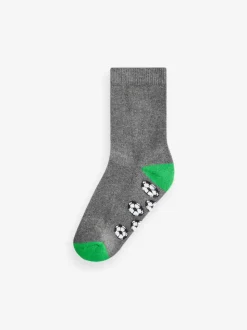 Gris Football - Paquet de chaussettes rembourrées en coton riche 7