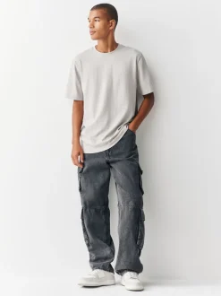 Gris glace - Ajustement régulier - T-shirt épais