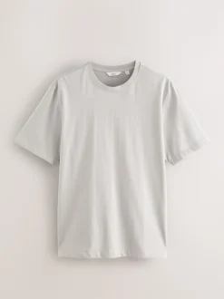 Gris glace - Ajustement régulier - T-shirt épais