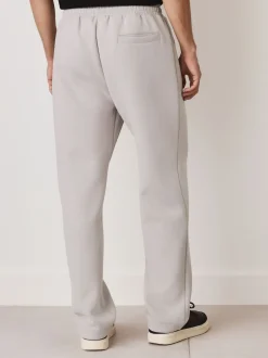 Gris glace - N. Premium Joggings doux au toucher Scuba Coupe ajustée Open
