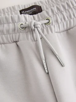 Gris glace - N. Premium Joggings doux au toucher Scuba Coupe ajustée Open