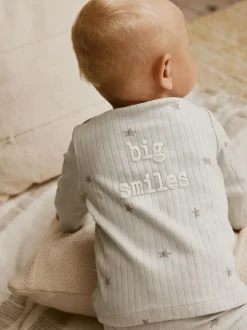 Gris Grands sourires - Ensemble haut et legging bébé (0mois-2ans) (0mois-2ans)