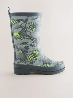 Gris imprimé - Bottes en caoutchouc