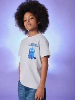 Gris imprimé à l'arrière - T-shirt KPOP Demon Hunters (6-16ans)