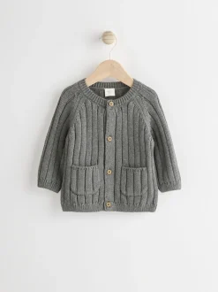 Gris Little Man - Cardigan 100% coton (0mois-2ans)