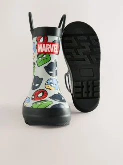 Gris Marvel - Bottes de pluie à poignée