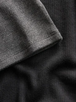 Gris Noir/anthracite - T-shirt Thermal Manches courtes 2 Pack (2-16ans)