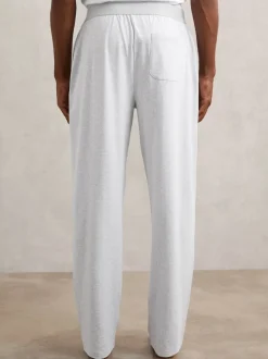 Gris pastel - Jogging Reiss Hugo en jersey de coton avec ceinture à logo extensible