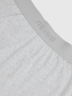 Gris pastel - Jogging Reiss Hugo en jersey de coton avec ceinture à logo extensible