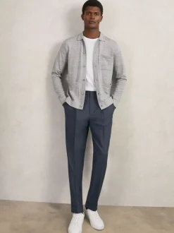 Gris pâle Mouline - Chemise Reiss Munich