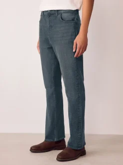 Gris teinté - Bootcut - délavé vintage Denim Jeans