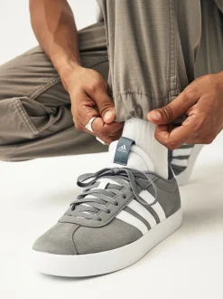 Gris/Blanc - adidas VL Court Trainers