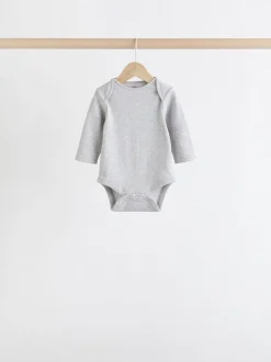 Gris/Blanc - Bodysuits à manches longues 5 Pack