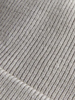 Gris/Blanc - Lot de 2bonnets côtelés pour bébé