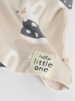 Gris/Crème Character - Ensemble haut à manches longues et leggings 6 pièces (0mois-3ans)