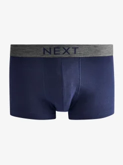 Gris/Marine - Lot de 4 - Boxers hipster 100% coton