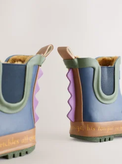 Gruffalo bleu marine - Bottines en caoutchouc avec doublure chaude