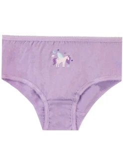 Harry Bear Filles Licorne 100% Coton Caleçons 5 Lot