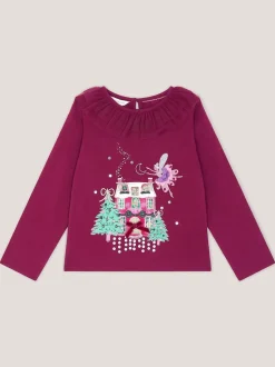 Haut à manches longues avec ornements Noël Monsoon House