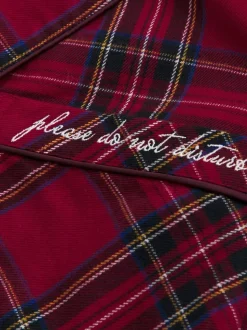 Haut de Pyjama à manches longues Abercrombie & Fitch en flanelle