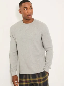 Haut de pyjama FatFace gaufré à Col rond