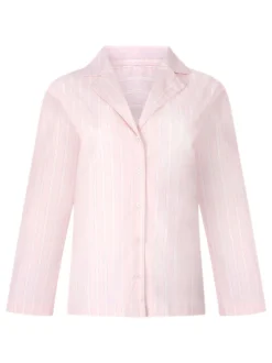 Haut de pyjama Hunkemoller en popeline de coton rose