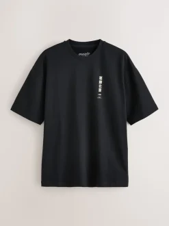 Hokusai noir - Coupe ample - T-shirt avec licence d’artiste