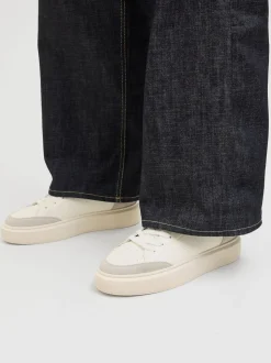 Hors blanc - JACK & JONES baskets en PU à semelle épaisse