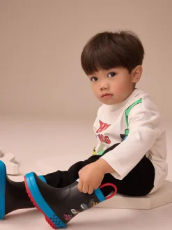 Hot Wheels noirs - Bottes de pluie à poignée